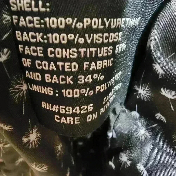 Black Rivet Blazer Jacket Womens XL Faux Leather Black One Button Collarless - Picture 7 of 16